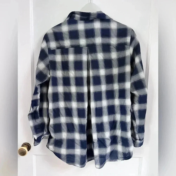 Grayson The Hero Button Up Shirt Blue Lightweight Plaid Long Sleeve Size L - Picture 4 of 5
